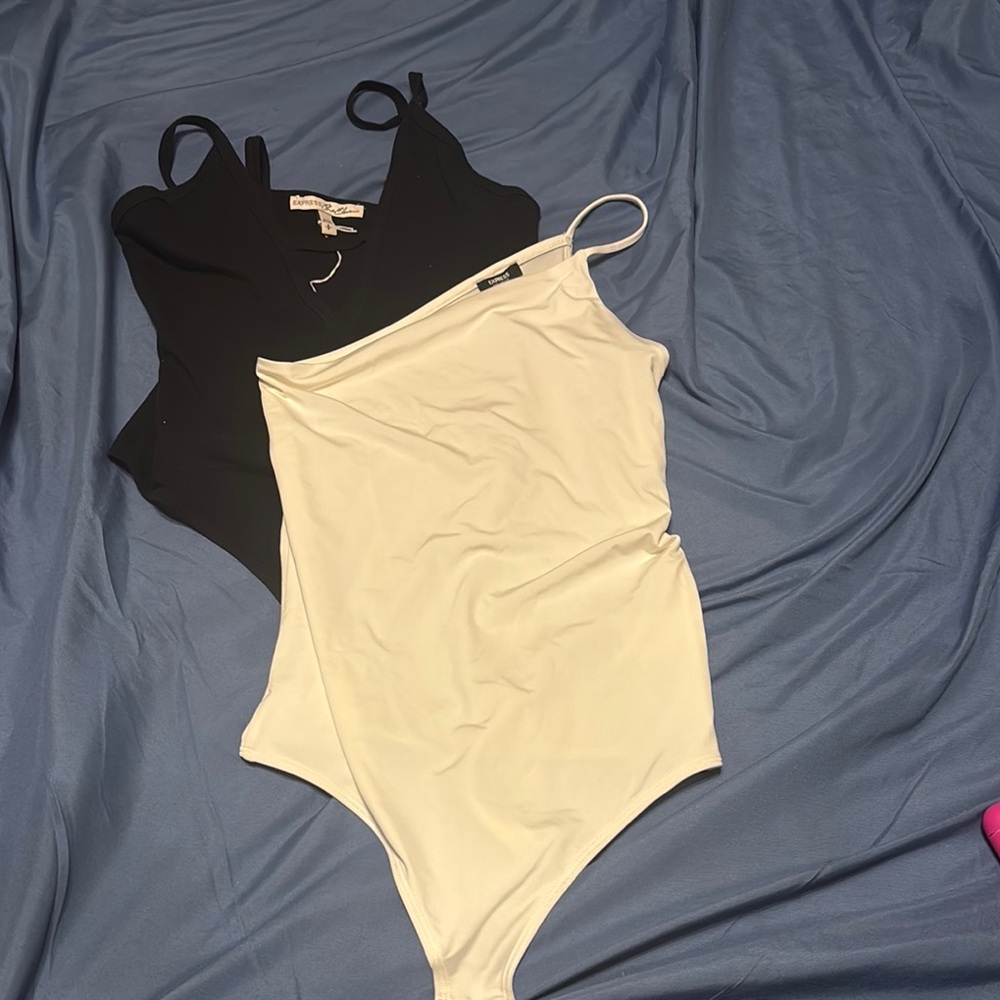 Express Black and White Bodysuit One Piece